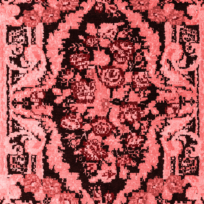 Machine Washable Abstract Red Modern Rug, wshabs4980red
