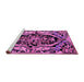 Sideview of Machine Washable Abstract Purple Modern Area Rugs, wshabs4980pur