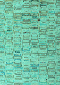 Abstract Turquoise Modern Rug, abs4981turq