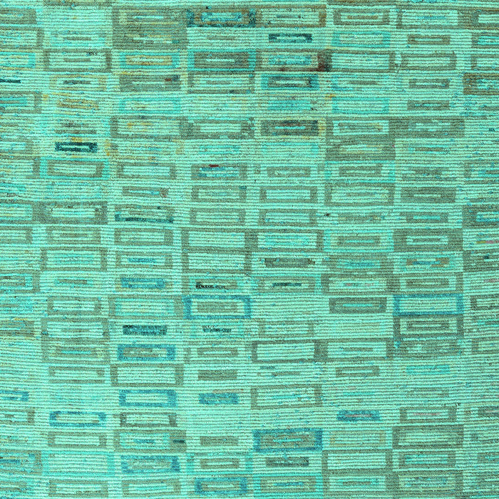 Abstract Turquoise Modern Rug, abs4981turq