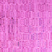 Square Abstract Pink Modern Rug, abs4981pnk