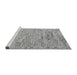 Sideview of Machine Washable Abstract Gray Modern Rug, wshabs4981gry