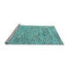 Sideview of Machine Washable Abstract Light Blue Modern Rug, wshabs4981lblu