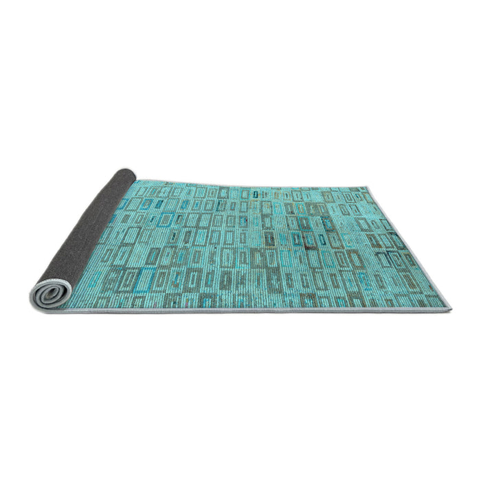 Sideview of Abstract Light Blue Modern Rug, abs4981lblu