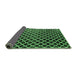 Sideview of Abstract Emerald Green Modern Rug, abs4982emgrn