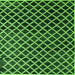 Square Machine Washable Abstract Green Modern Area Rugs, wshabs4982grn