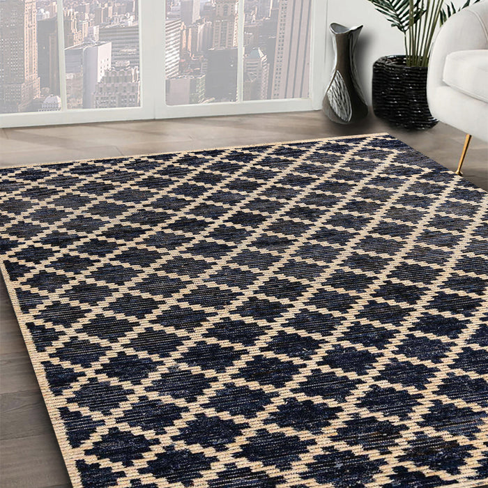 Machine Washable Abstract Charcoal Black Rug in a Family Room, wshabs4982