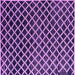 Square Machine Washable Abstract Purple Modern Area Rugs, wshabs4982pur