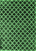 Machine Washable Abstract Emerald Green Modern Area Rugs, wshabs4982emgrn