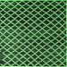 Square Machine Washable Abstract Emerald Green Modern Area Rugs, wshabs4982emgrn