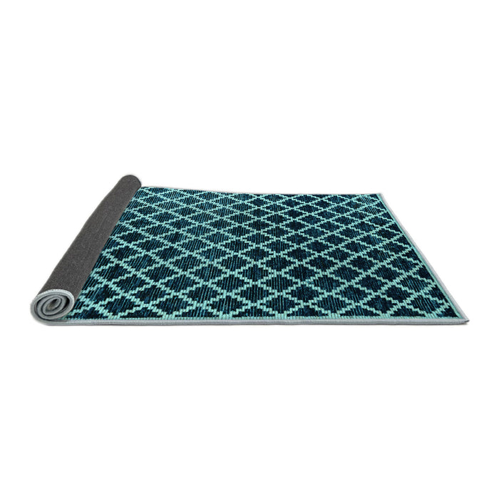 Sideview of Abstract Light Blue Modern Rug, abs4982lblu