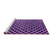 Sideview of Machine Washable Abstract Purple Modern Area Rugs, wshabs4982pur