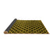 Sideview of Abstract Yellow Modern Rug, abs4982yw