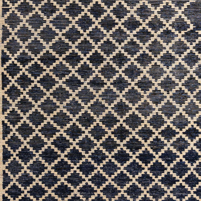 Abstract Charcoal Black Modern Rug, abs4982