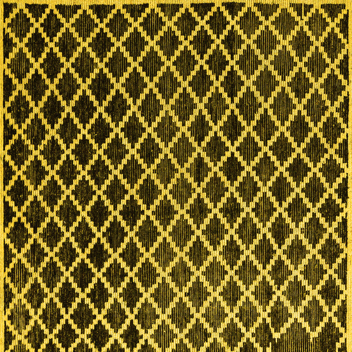 Square Abstract Yellow Modern Rug, abs4982yw