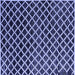 Square Machine Washable Abstract Blue Modern Rug, wshabs4982blu