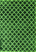 Machine Washable Abstract Green Modern Area Rugs, wshabs4982grn