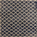 Square Abstract Charcoal Black Modern Rug, abs4982