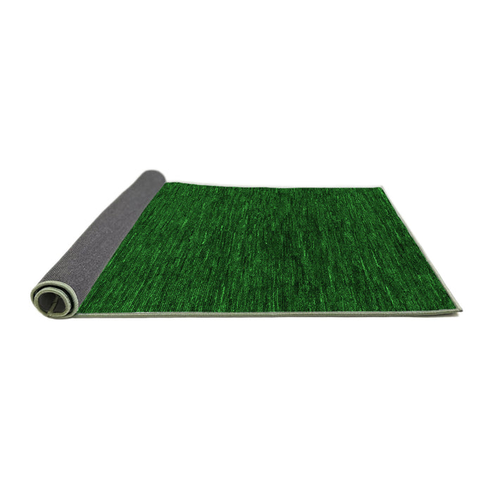Sideview of Abstract Green Modern Rug, abs4983grn