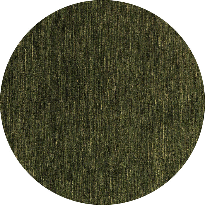 Round Abstract Brown Modern Rug, abs4983brn