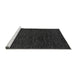 Sideview of Machine Washable Abstract Gray Modern Rug, wshabs4983gry