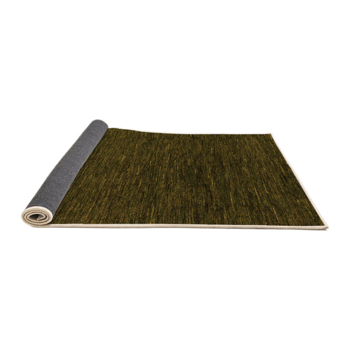 Sideview of Abstract Orange Modern Rug, abs4983org