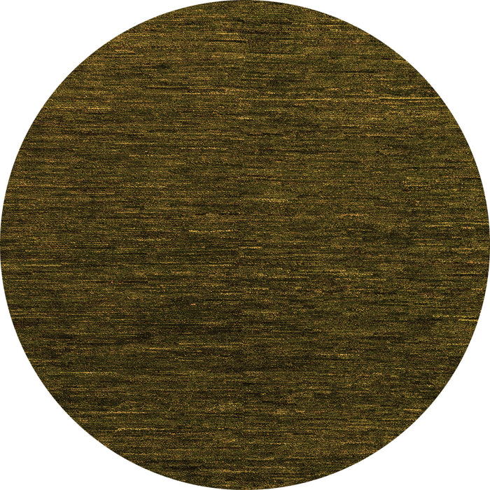 Round Abstract Orange Modern Rug, abs4983org