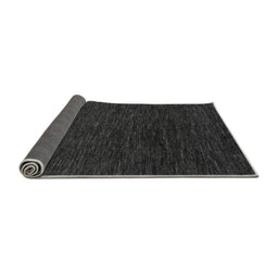 Sideview of Abstract Gray Modern Rug, abs4983gry