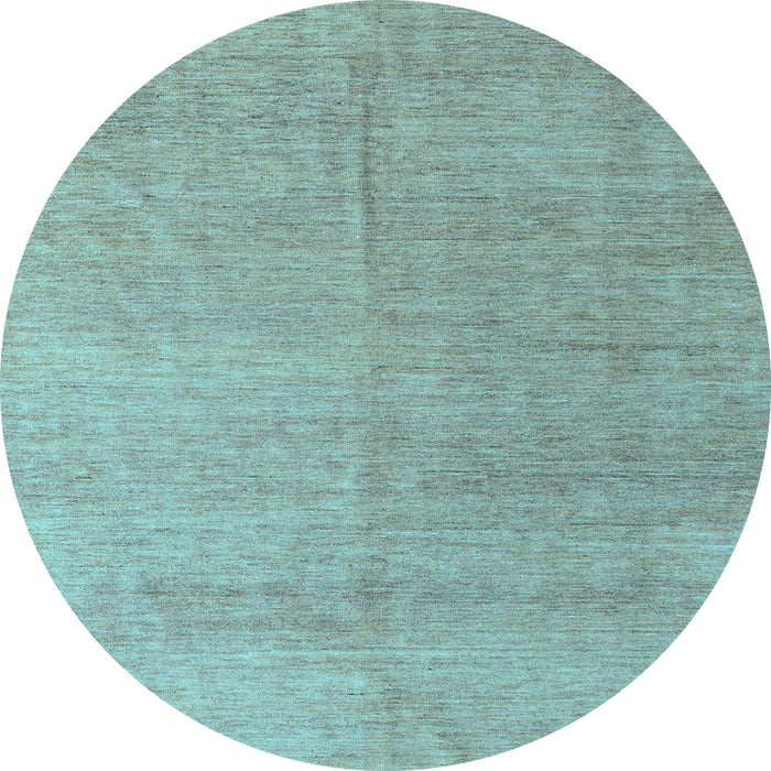 Round Machine Washable Abstract Light Blue Modern Rug, wshabs4984lblu