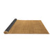 Sideview of Abstract Brown Modern Rug, abs4984brn