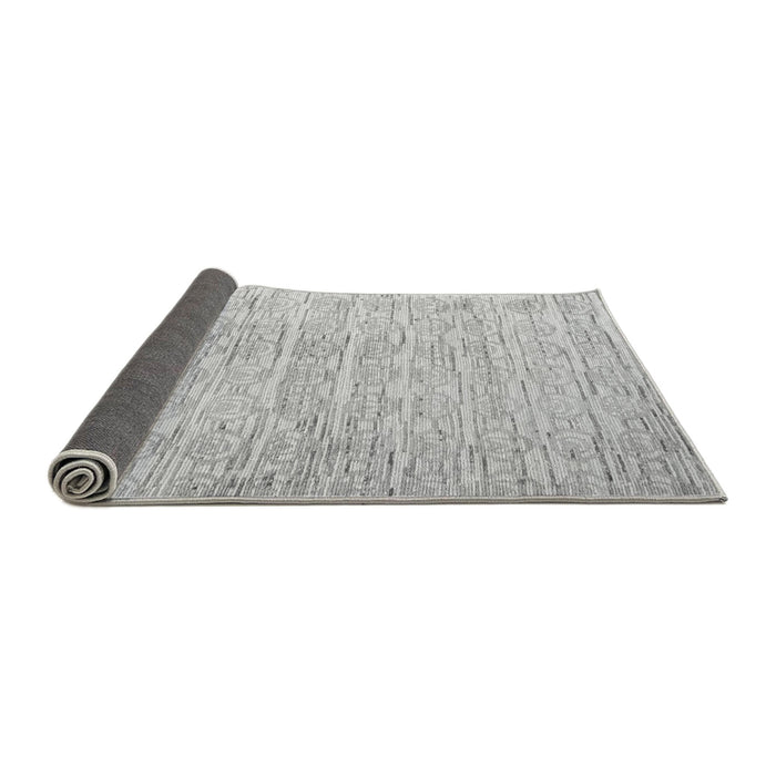 Sideview of Solid Gray Modern Rug, abs4985gry