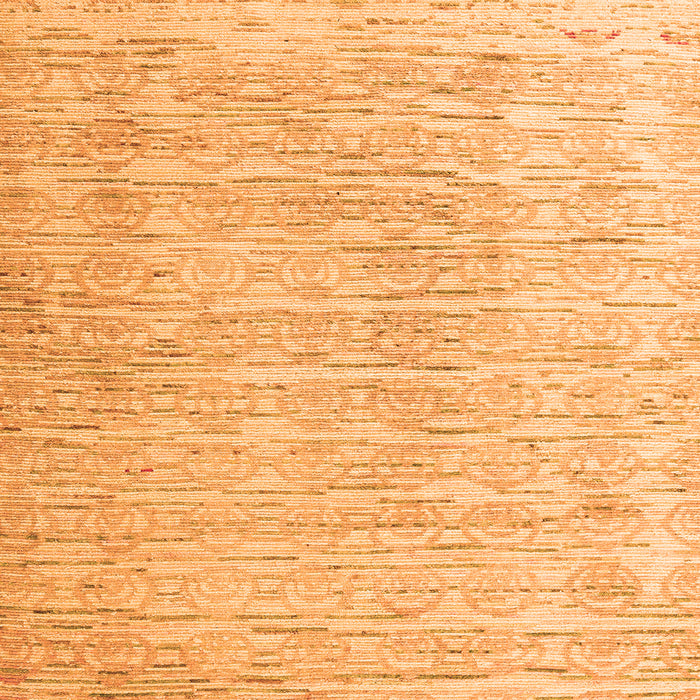 Square Solid Orange Modern Rug, abs4985org