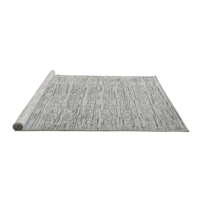 Sideview of Machine Washable Solid Gray Modern Rug, wshabs4985gry