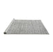 Sideview of Machine Washable Solid Gray Modern Rug, wshabs4985gry