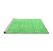 Sideview of Machine Washable Solid Emerald Green Modern Area Rugs, wshabs4985emgrn