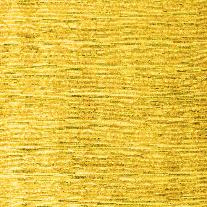 Machine Washable Solid Yellow Modern Rug, wshabs4985yw