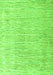 Machine Washable Solid Green Modern Area Rugs, wshabs4985grn