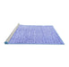 Sideview of Machine Washable Solid Blue Modern Rug, wshabs4985blu