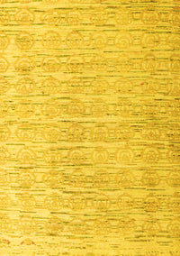 Solid Yellow Modern Rug, abs4985yw