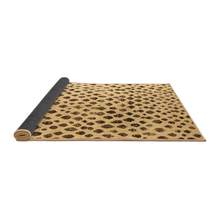 Sideview of Solid Brown Modern Rug, abs4986brn