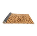 Sideview of Solid Orange Modern Rug, abs4986org