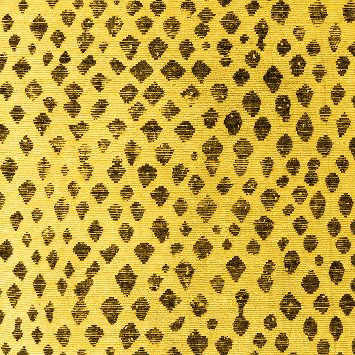 Machine Washable Solid Yellow Modern Rug, wshabs4986yw