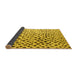 Sideview of Solid Yellow Modern Rug, abs4986yw