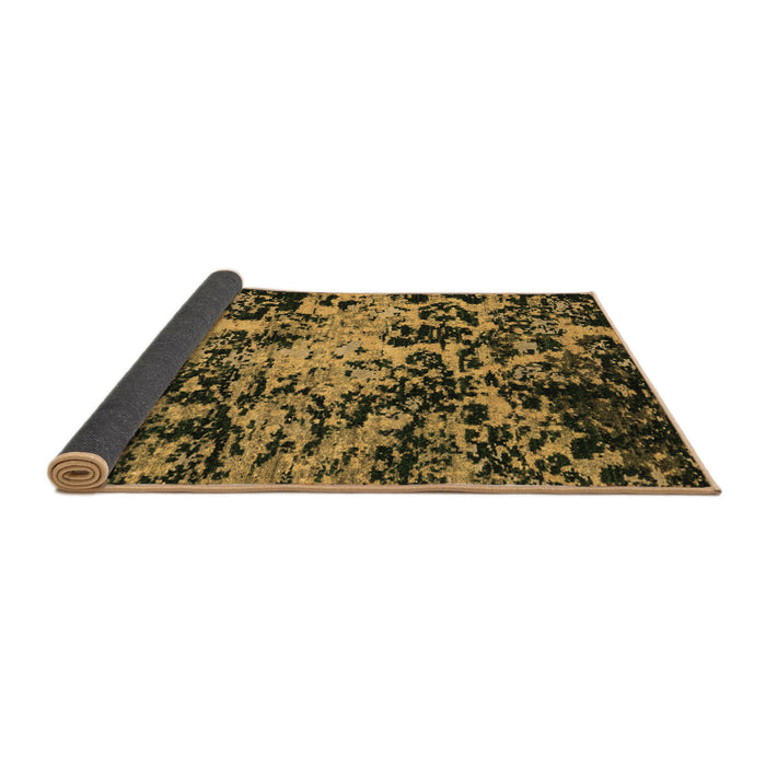 Sideview of Abstract Brown Modern Rug, abs4987brn