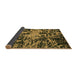 Sideview of Abstract Brown Modern Rug, abs4987brn