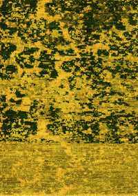 Abstract Yellow Modern Rug, abs4987yw