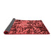 Abstract Red Modern Area Rugs