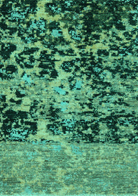 Abstract Turquoise Modern Rug, abs4987turq