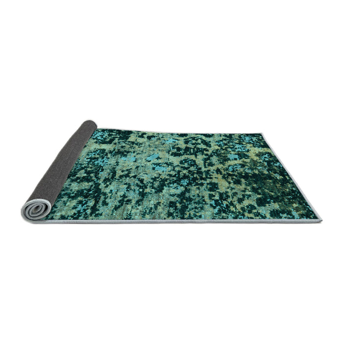 Sideview of Abstract Light Blue Modern Rug, abs4987lblu