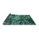 Sideview of Abstract Light Blue Modern Rug, abs4987lblu